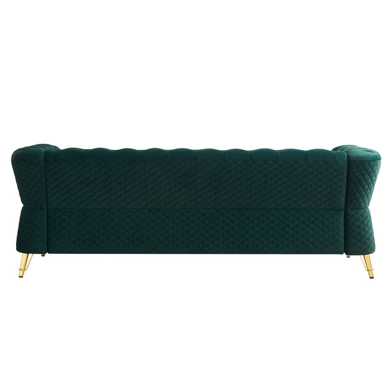 Marpwo Tufted Velvet Sofa image number 2