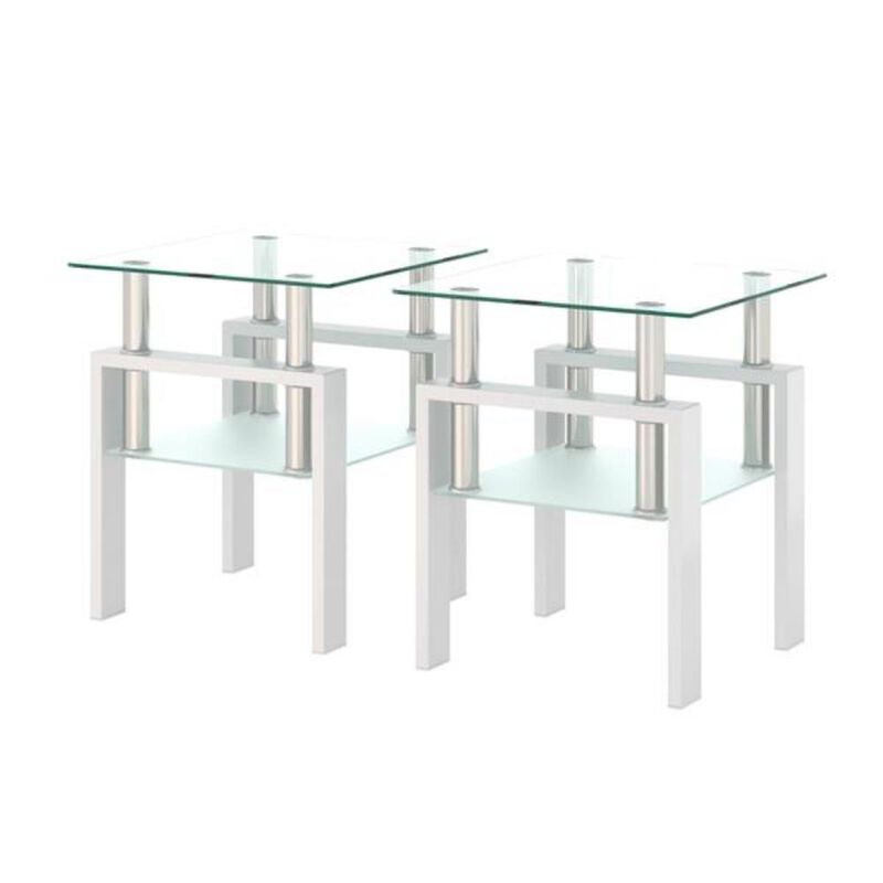 Set of 2 Modern Coffee Tables, Tea Tables and End Tables for Stylish Living Room Decor