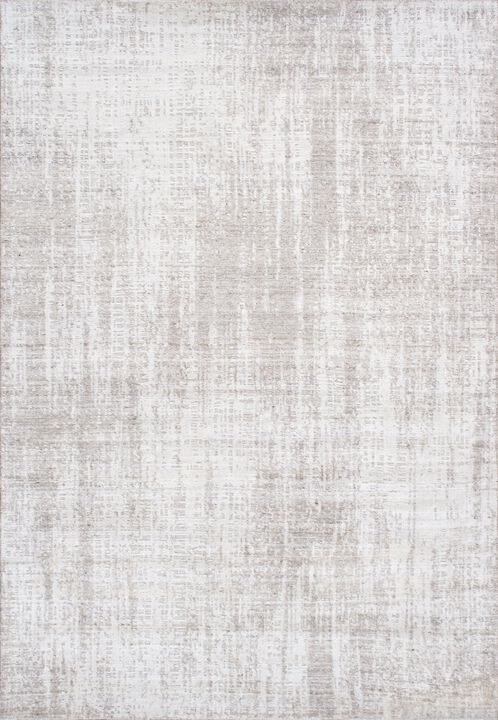 Pasargad Home Amari Hand-Loomed Bsilk & Wool Taupe Area Rug- 5' 3" X 7' 8"