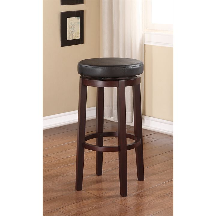 Linon Maya Black 29 Inches Bar Stool