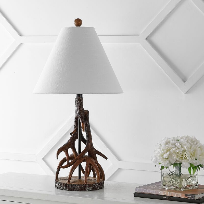 Cabell Farmhouse Rustic Iron LED Table Lamp