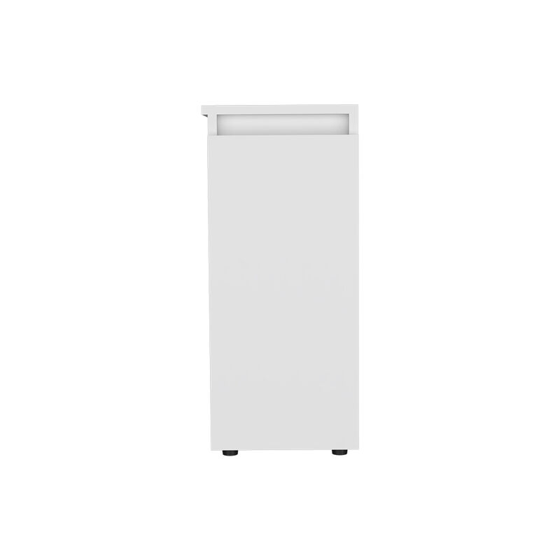 DEPOT E-SHOP Nova Bathroom Storage Cabinet, One Drawer, Liftable Top, White