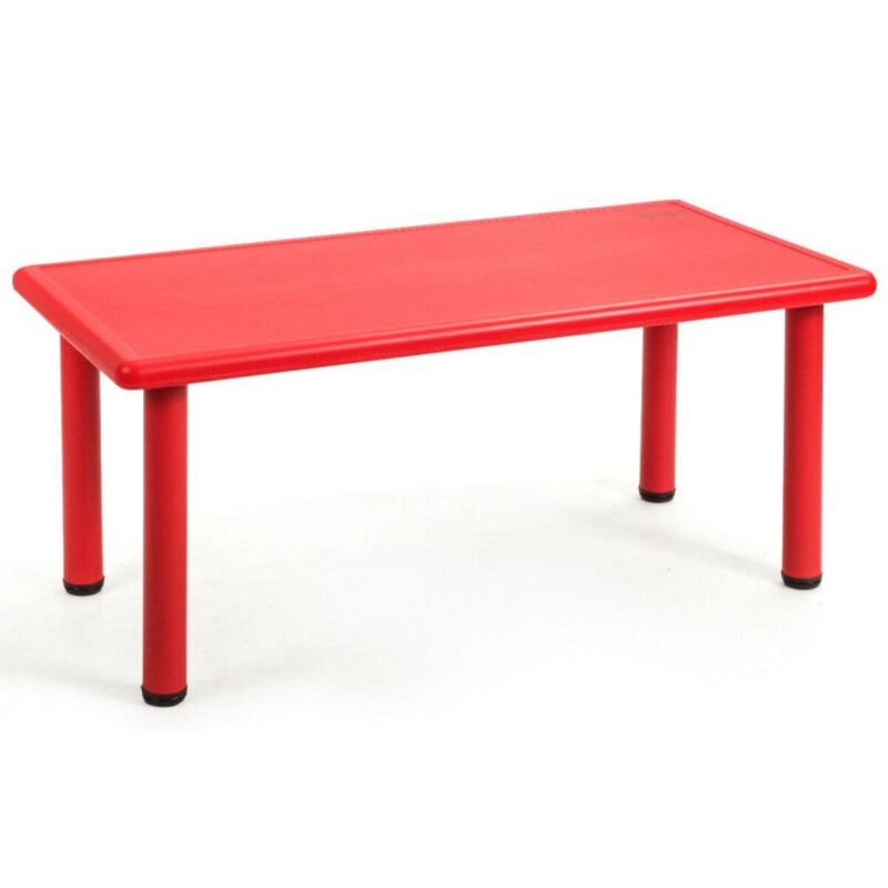 Hivvago Kids Plastic Rectangular Learn and Play Table