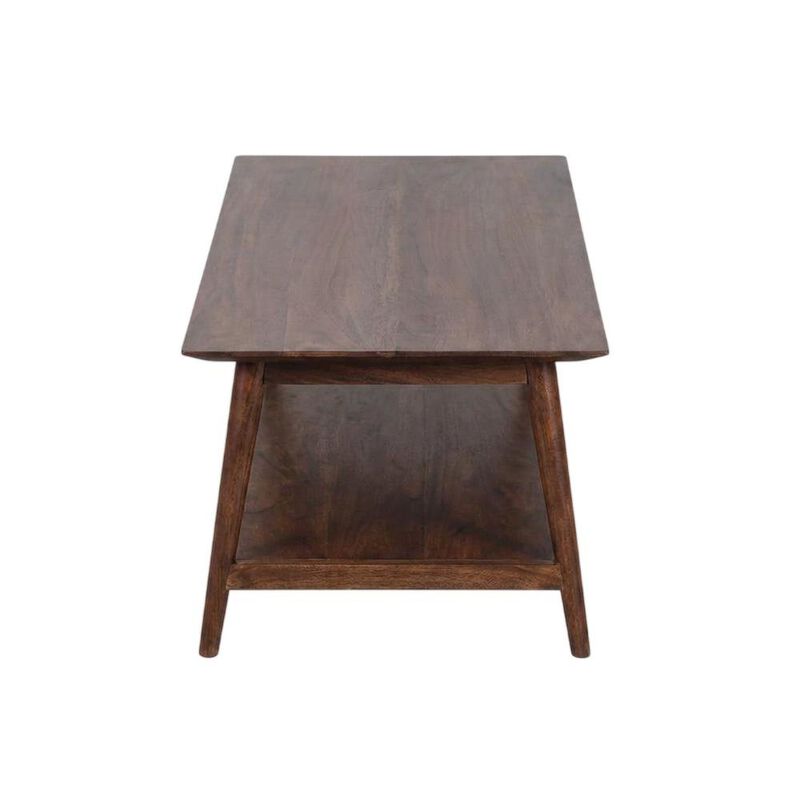 Starlight Canyon Home Solid Acacia Wood Coffee Table with Mid-Century Modern Style for Living Room image number 2