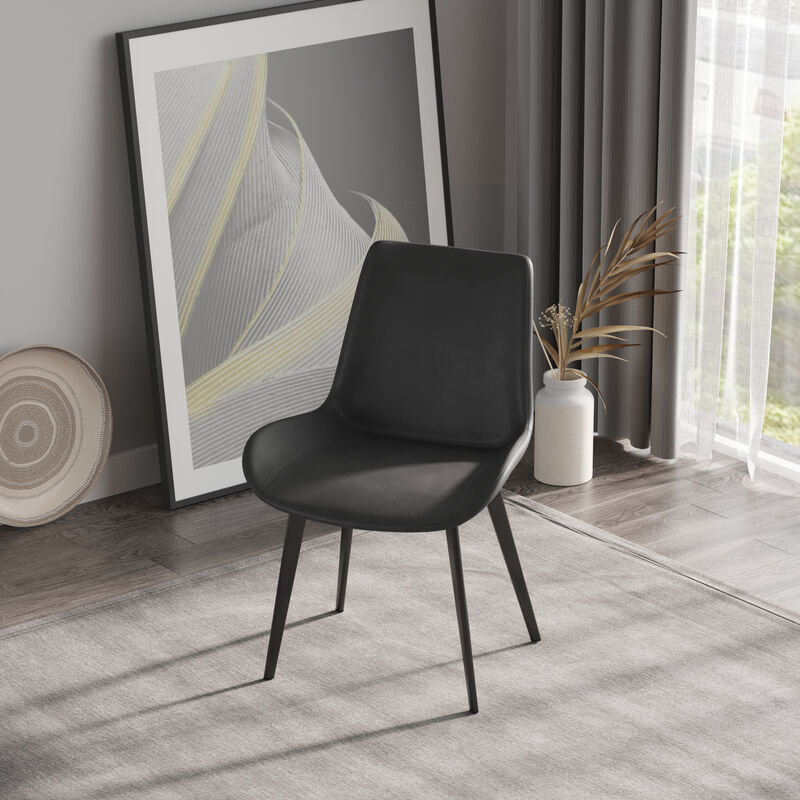 Streamdale Modern Dining Chair Living Room Metal Leg Dining Chair-2 Pcs/Ctn image number 2