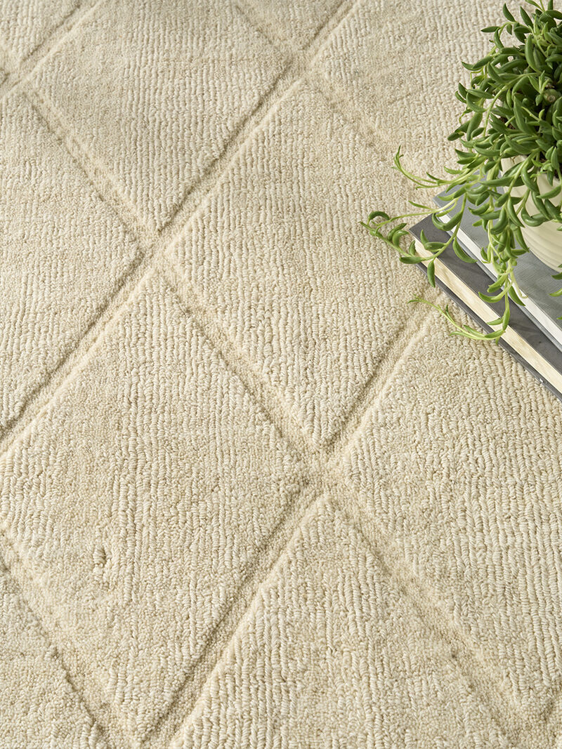 Wool Haven WOH01 Ivory 3'9" x 5'9" Rug