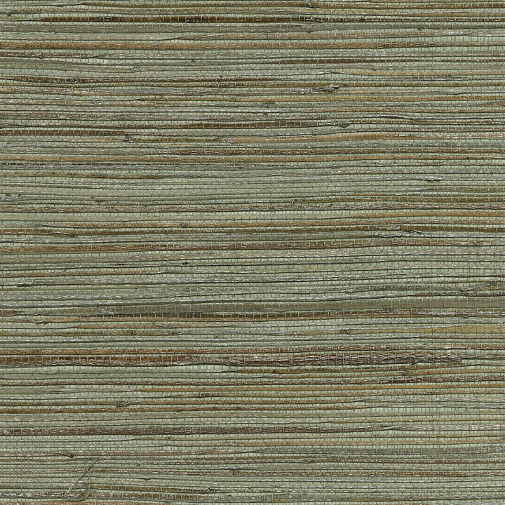Shandong Sea Green Grasscloth Wallpaper
