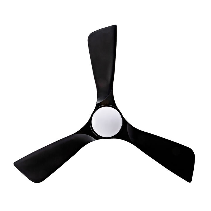 ELEMENT ACE 42 Inch Flush Mount Ceiling Fan with Dimmable 3-Color Temperature Lights, Remote Control, Quiet Reversible DC Motor for Bedroom, Farmhouse, Patio, Indoor & Outdoor Use