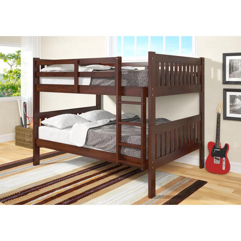 Donco Trading Full/Full Mission Bunk Bed, Drawers Or Trundle Not Included
