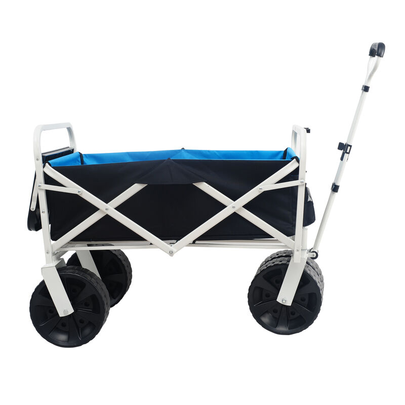 Streamdale Folding Wagon Garden Shopping Beach Cart (white)