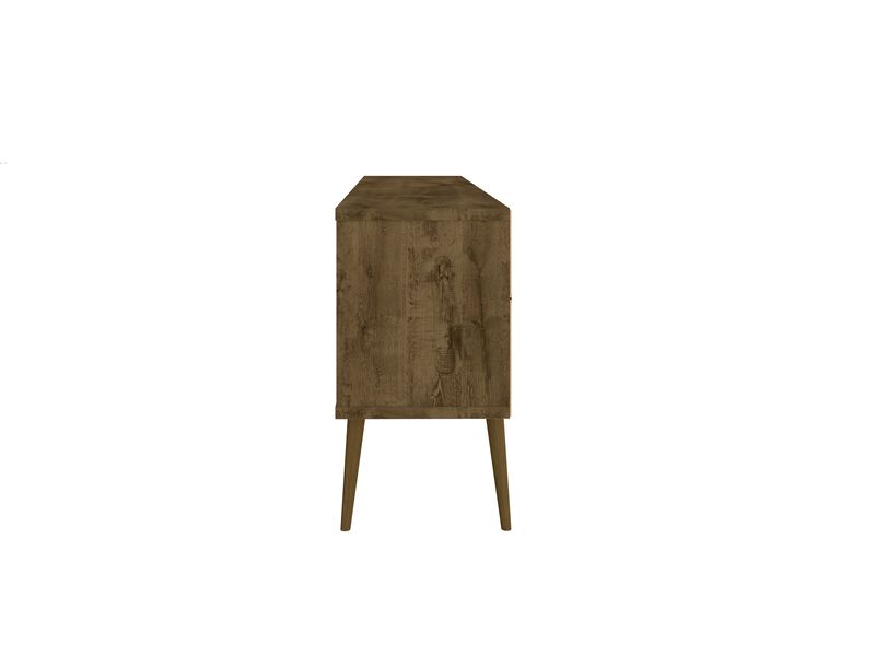 Bradley Brown and White TV Stand image number 5