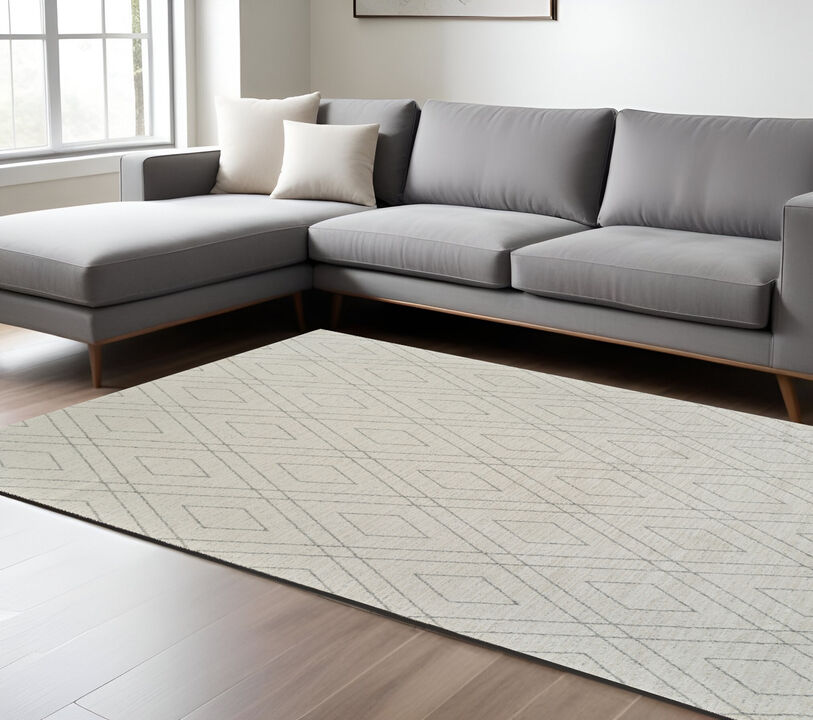 HomeRoots Abstract Non Skid Area Rug