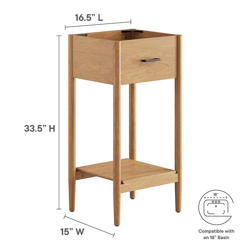 Zaire 18" Bathroom Vanity Cabinet (Sink Basin Not Included) image number 2