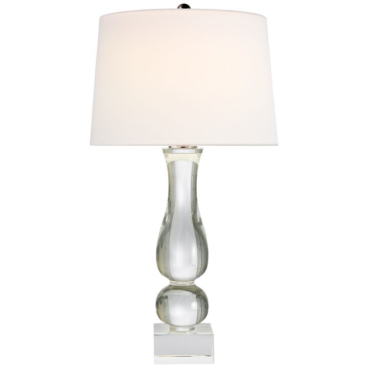 Contemporary Balustrade Table Lamp in Crystal