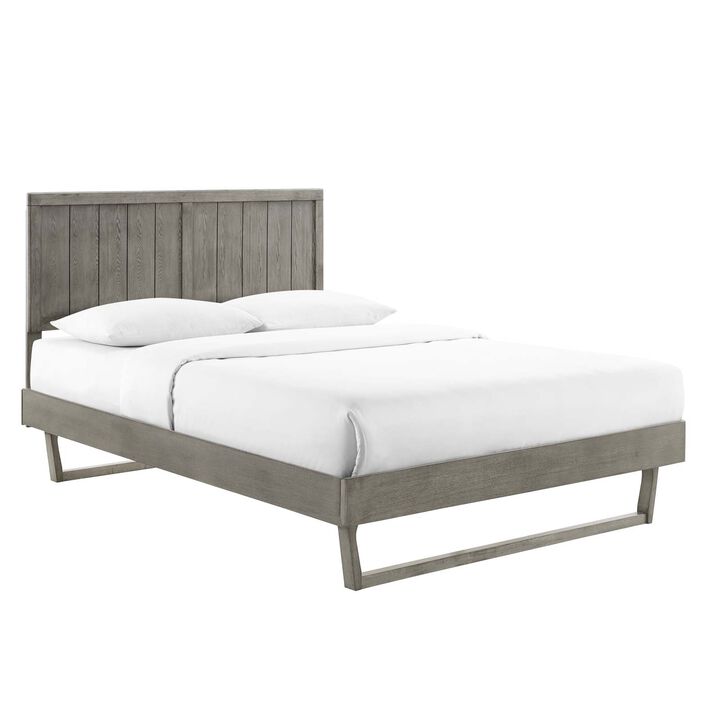 Modway - Alana Full Wood Platform Bed with Angular Frame