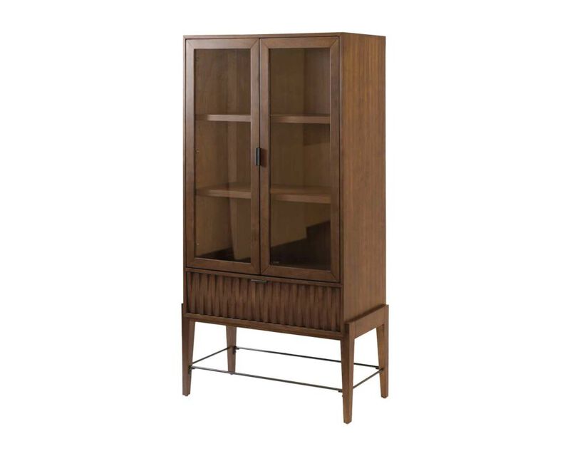 Delray Glass Door Bookcase/Display Cabinet
