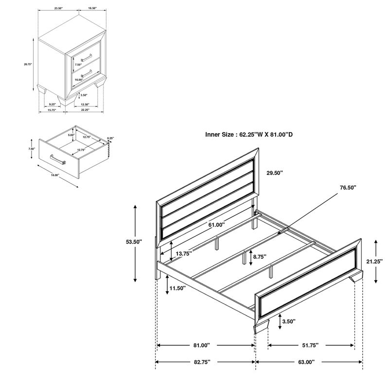 Debvud 3-Piece Bedroom Set image number 9