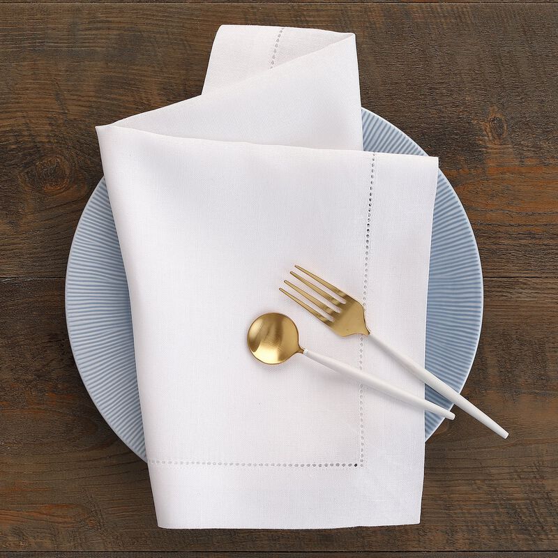 Linen Dinner Napkins - Classic Hemstitch
