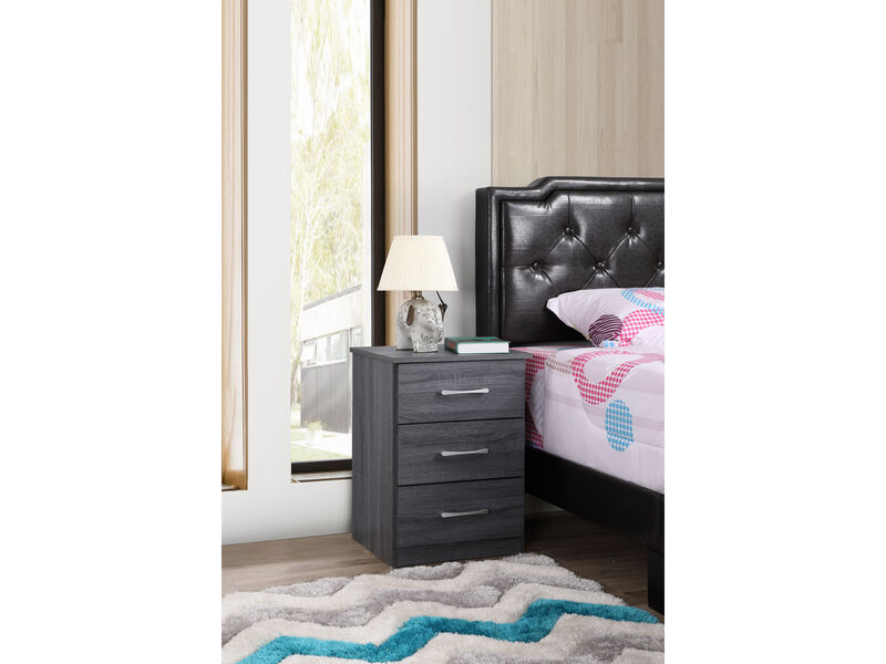 Boston 3-Drawer Nightstand (24 in. H x 16 in. W x 18 in. D)