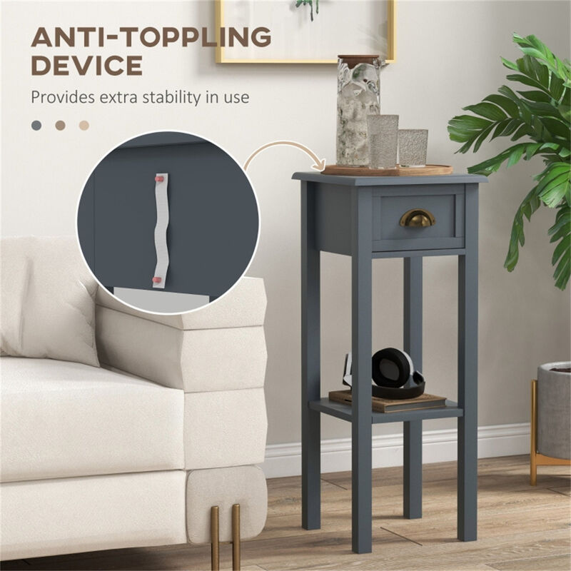 2PCS End Table Set &ndash; Modern Accent Side Tables image number 3