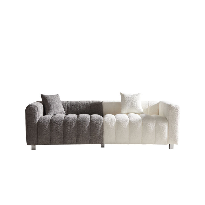 Fremro 83.46'' Premium Velvet Sofa