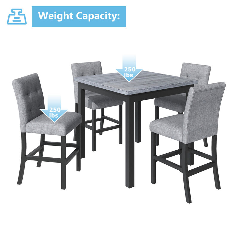 Streamdale 5-Piece Counter Height Dining Set image number 3