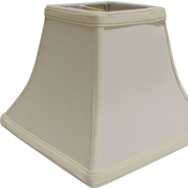 Hivvago 12" Ivory Square Bell No Slub Lampshade