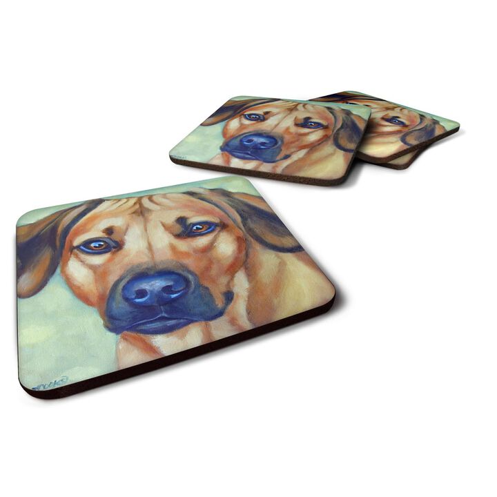 Caroline's Treasures 7437FC Rhodesian Ridgeback Foam Coasters (Set of 4), 3.5, Multicolor