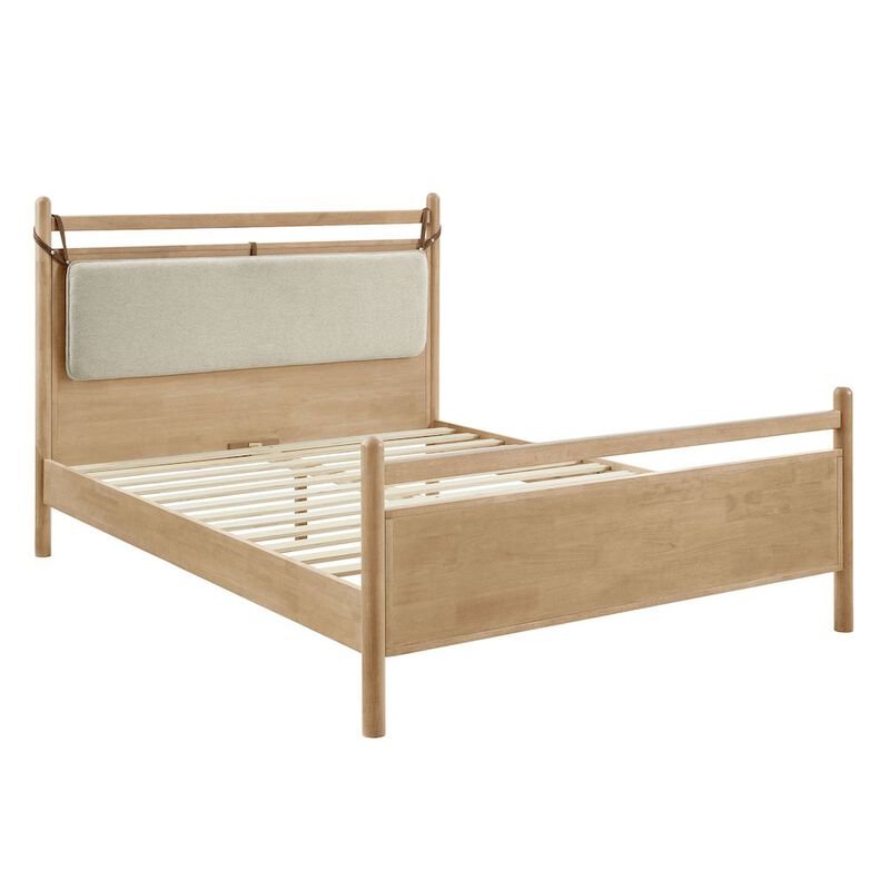 Leni King Size Wood Platform Bed Frame image number 3