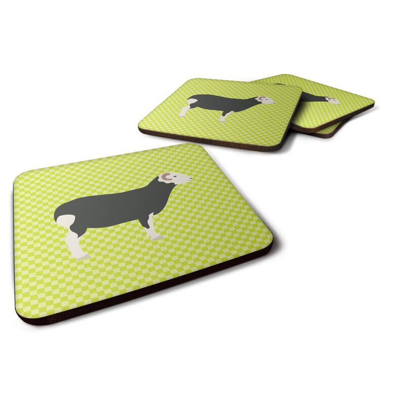 Caroline's Treasures Herwick Sheep Green Decorative coasters, 3.5, Multicolor