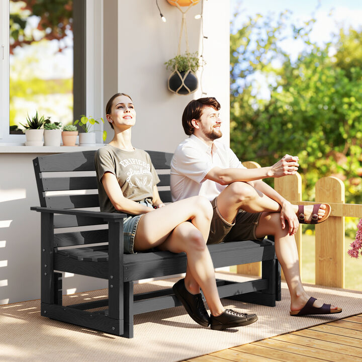 Hivvago Double Seat Patio Glider Chair