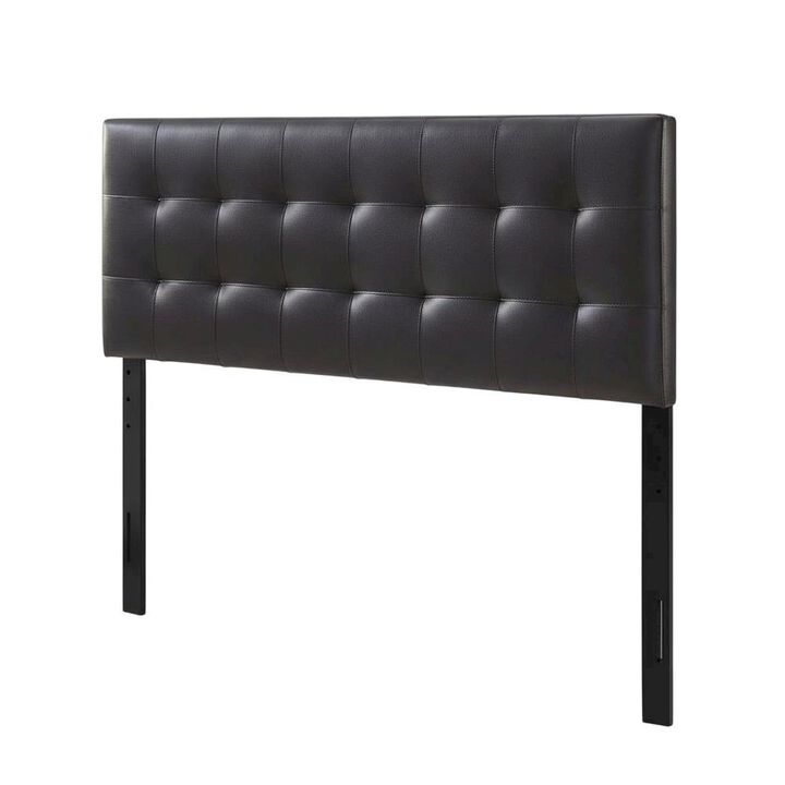 Upholstered Vinyl King Headboard with Elegant Padded Design and Durable Finish