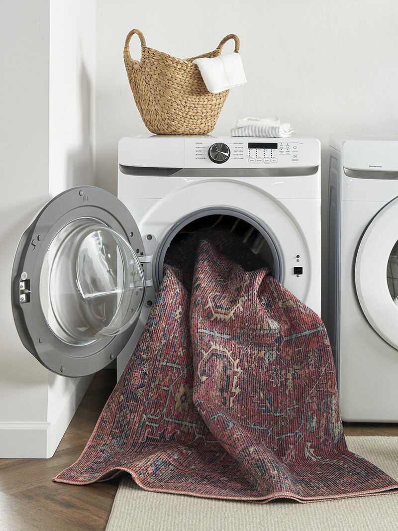 Machine Washable Series 1 SR102 Brick 3' x 5' Rug