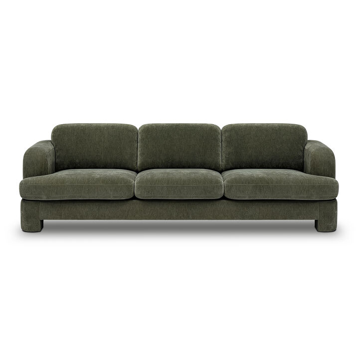 Halsey Brown Textured Fabric Sofa