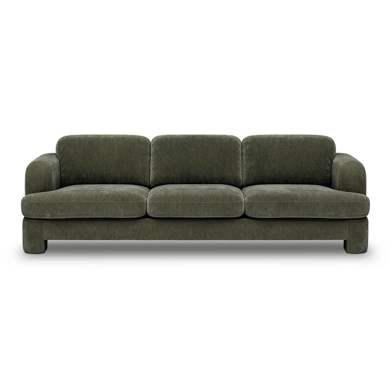 Halsey Brown Textured Fabric Sofa image number 0