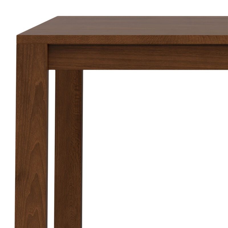 Wilson 60 inch x 36 inch Rectangle Transitional Dining Table in Walnut Veneer