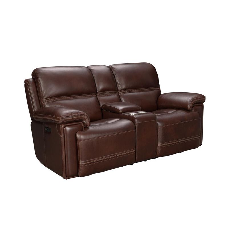 Barcalounger Sedrick Power Reclining Console Loveseat Power Head Rests