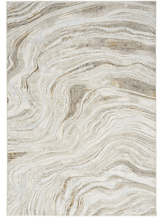 Glitz GLZ22 Gray/Gold 3'11" x 5'11" Rug