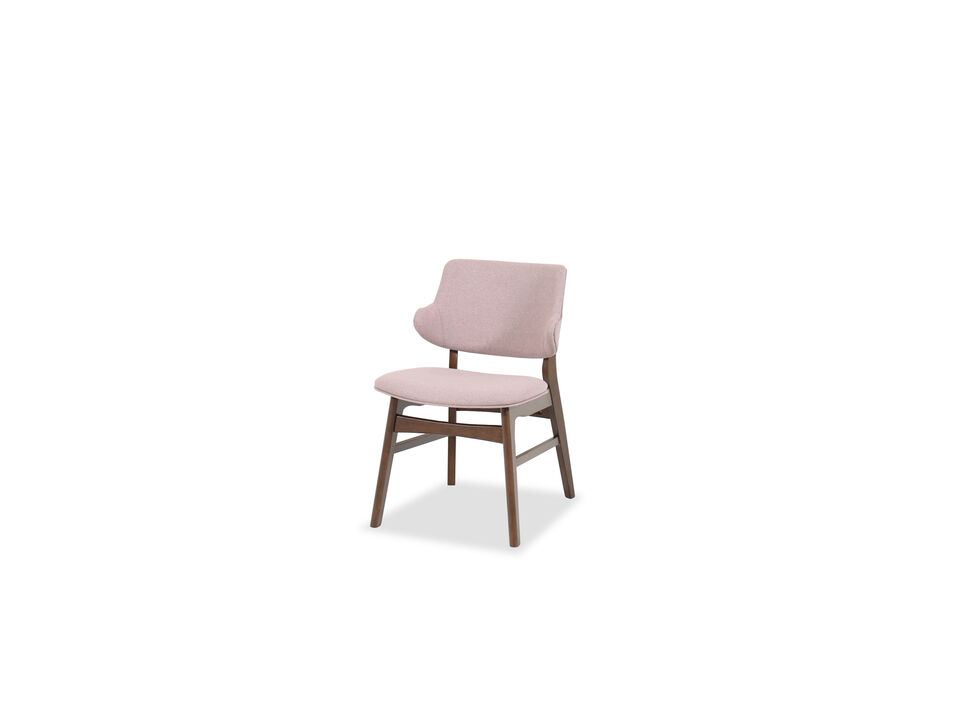 Upholstered Side Chair in Pink