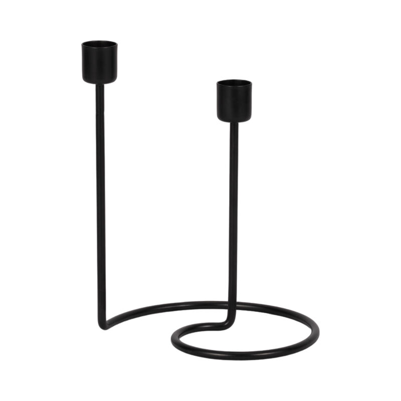 Swirly 2-Taper Candle Holder