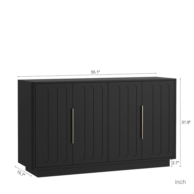 Nerdta Modern Sideboard Buffet Cabinet image number 8