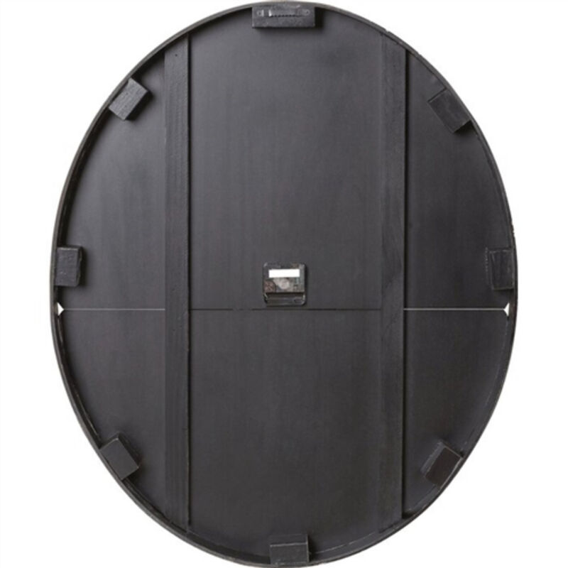 Oversized Parisian Wood Wall Clock – Distressed Finish for Rustic and Farmhouse Style