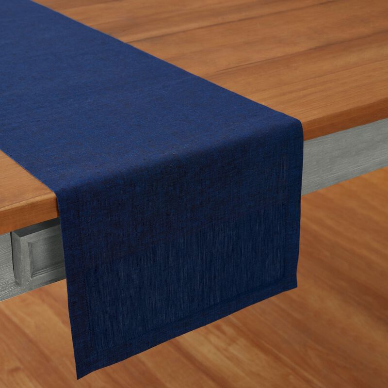 Solino Home Athena 100% Linen Table Runner &ndash; Handcrafted, Machine Washable, Perfect for Holiday and Everyday Dining