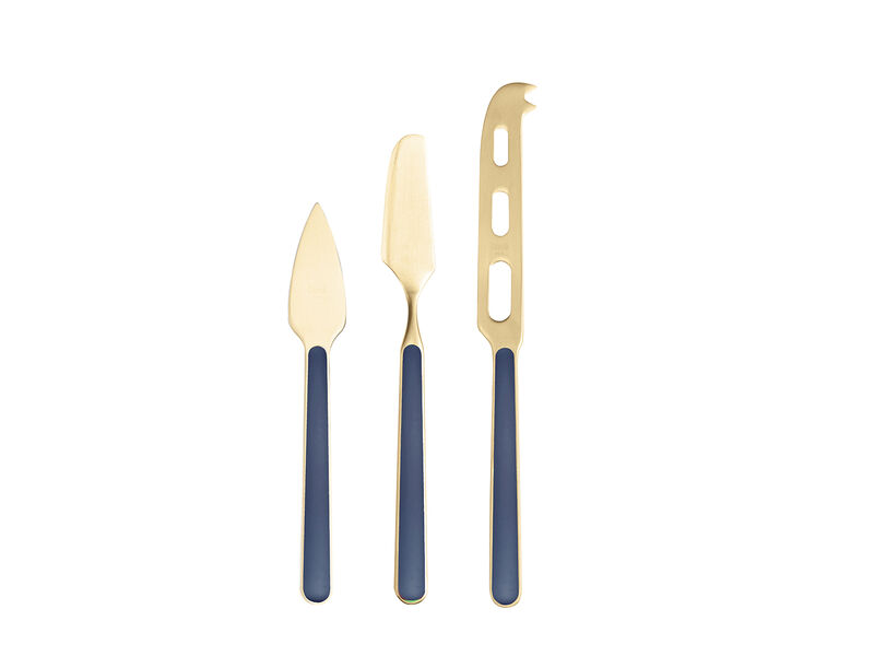 Cheese Knives 3Pc in Cobalt