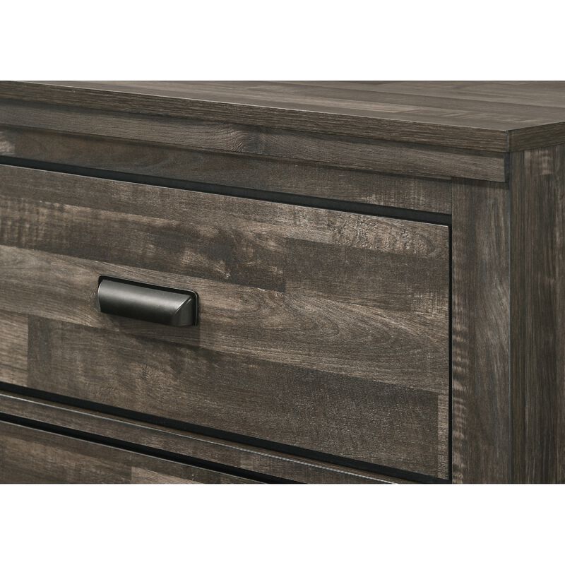 Streamdale Contemporary Nightstand in Brown Mix Finish with 2 Drawers image number 2