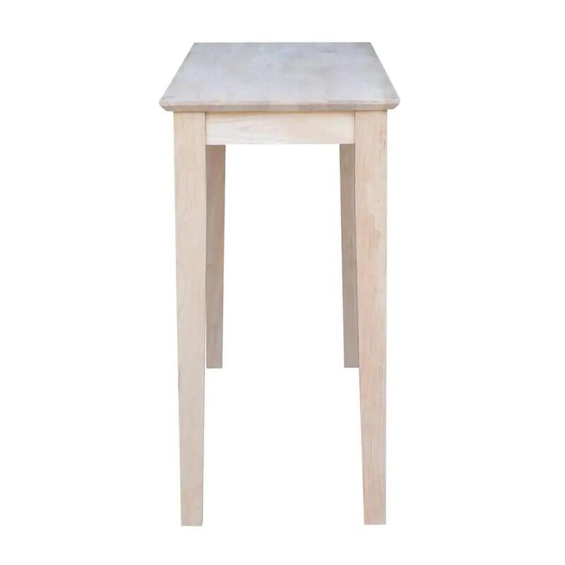 Hivvago Unfinished Solid Wood 4-ft. Farmhouse Console Sofa Table