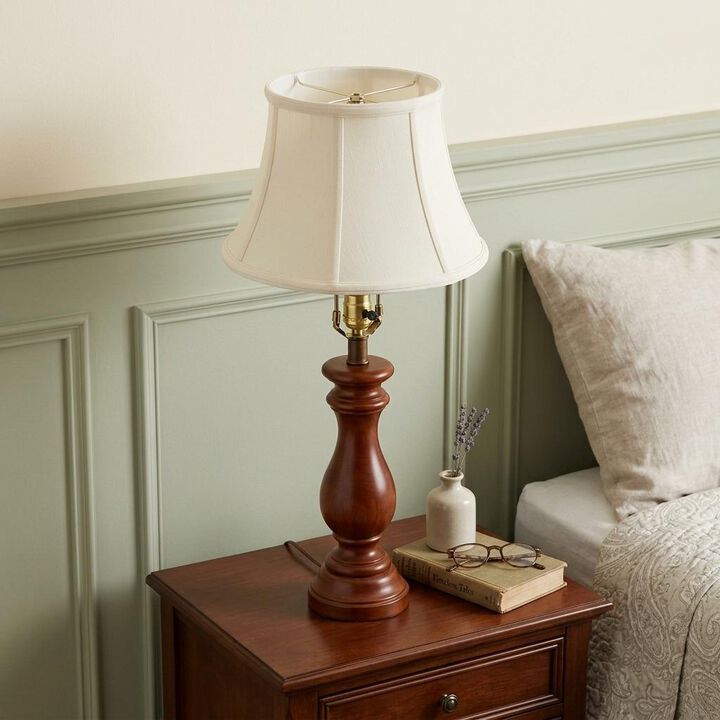 HomeRoots White Monay Shantung Silk Bell Lamp Shade