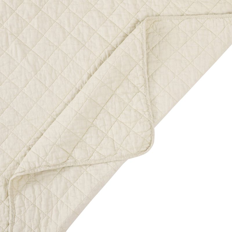Cotton Comfort Full/Queen Tan Quilt Set image number 3