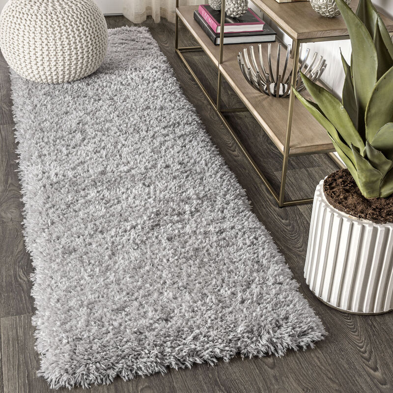 Aydin Solid Plush Shag Area Rug image number 3