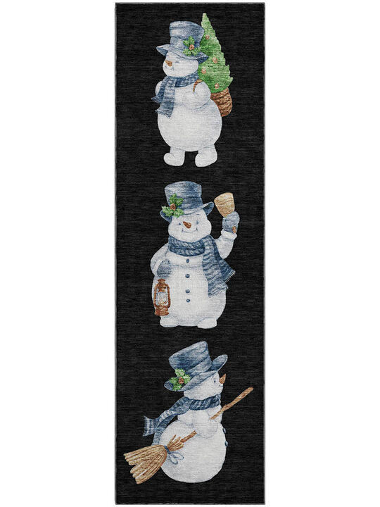 Merry & Bright MY28 Black 2'3" x 7'6" Rug